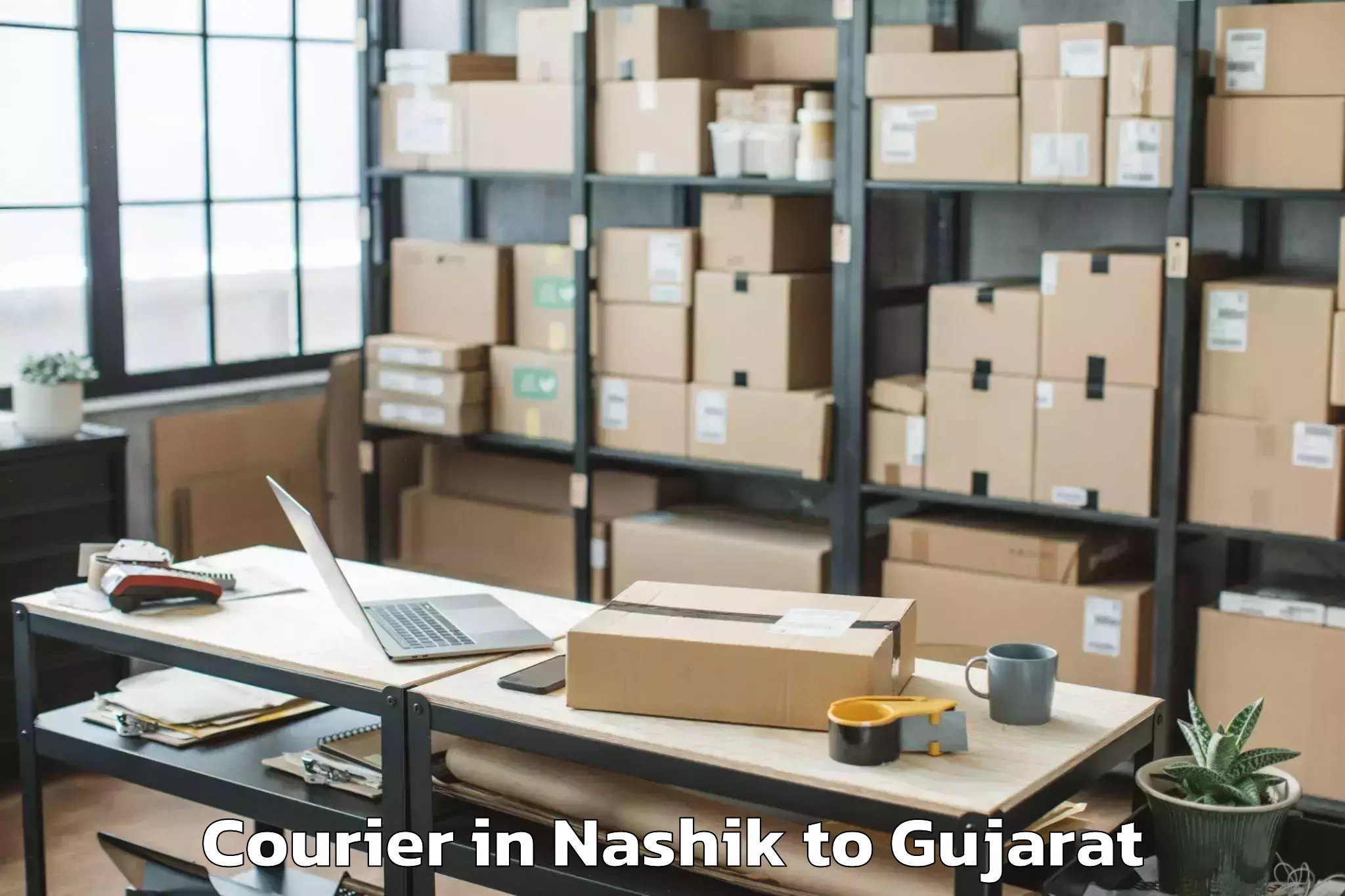 Book Nashik to Mahemdavad Courier Online